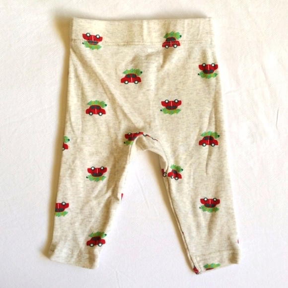 okie dokie red car christmas tree print comfy pants 3 months baby - Picture 4 of 4